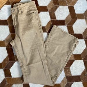KHAKI BOOTCUT JEANS